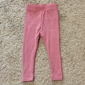 Kyte BABY Ribbed Leggings in Apple Blossom